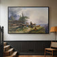 An Alpine Farm on the Untersberg, 1835 - Floater Framed Canvas Print