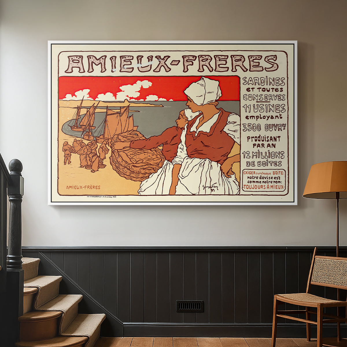 Amieux-Frères (Advertising Poster), 1899 - Floater Framed Canvas Print