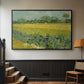 Field with Irises near Arles, 1888 - Floater Framed Canvas Print
