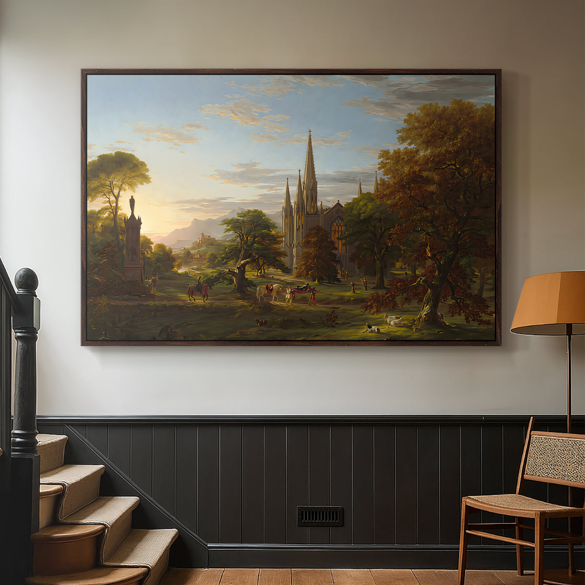The Return, 1837 - Floater Framed Canvas Print