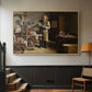 The Plate Printer, 1875 - Floater Framed Canvas Print