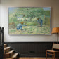First Steps after Millet, 1890 - Floater Framed Canvas Print