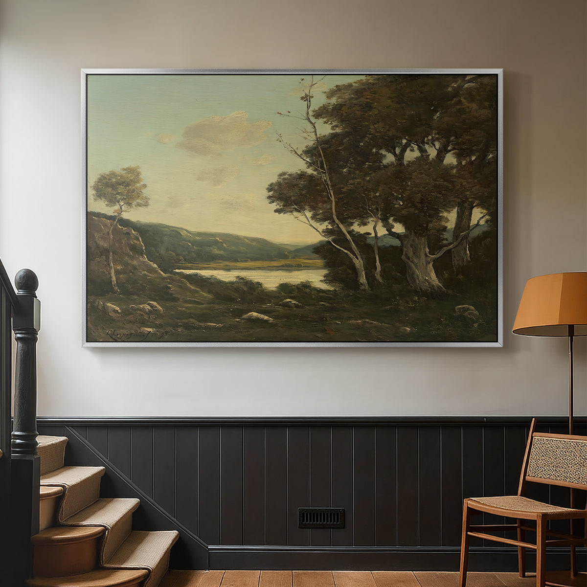 Landscape, 1898 - Floater Framed Canvas Print