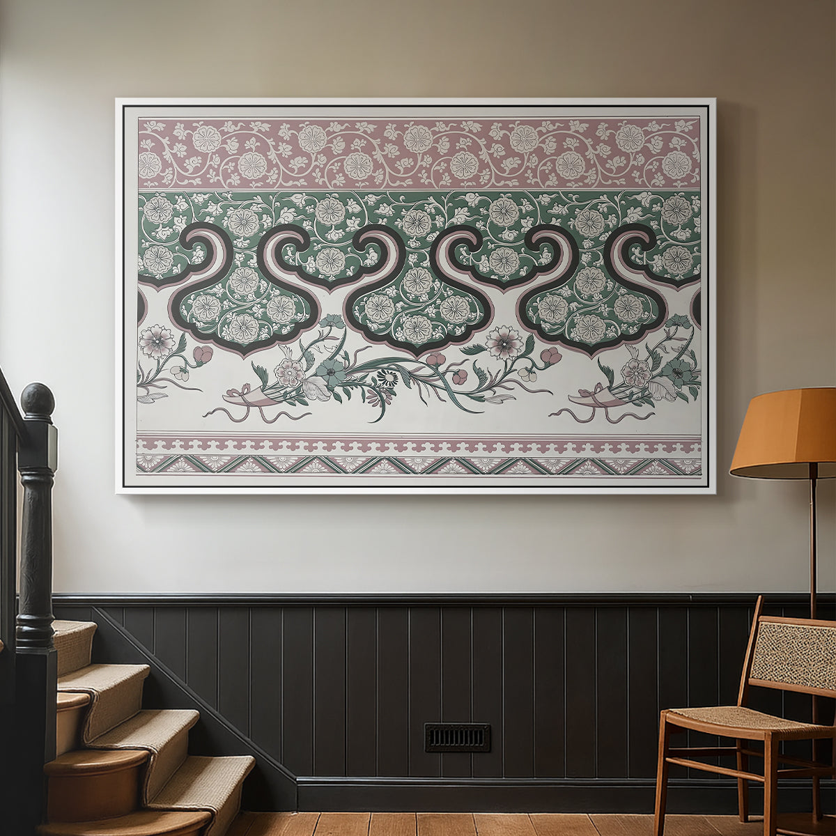 Examples of Chinese Ornament, Pl. LXXVI, 1867 - Floater Framed Canvas Print