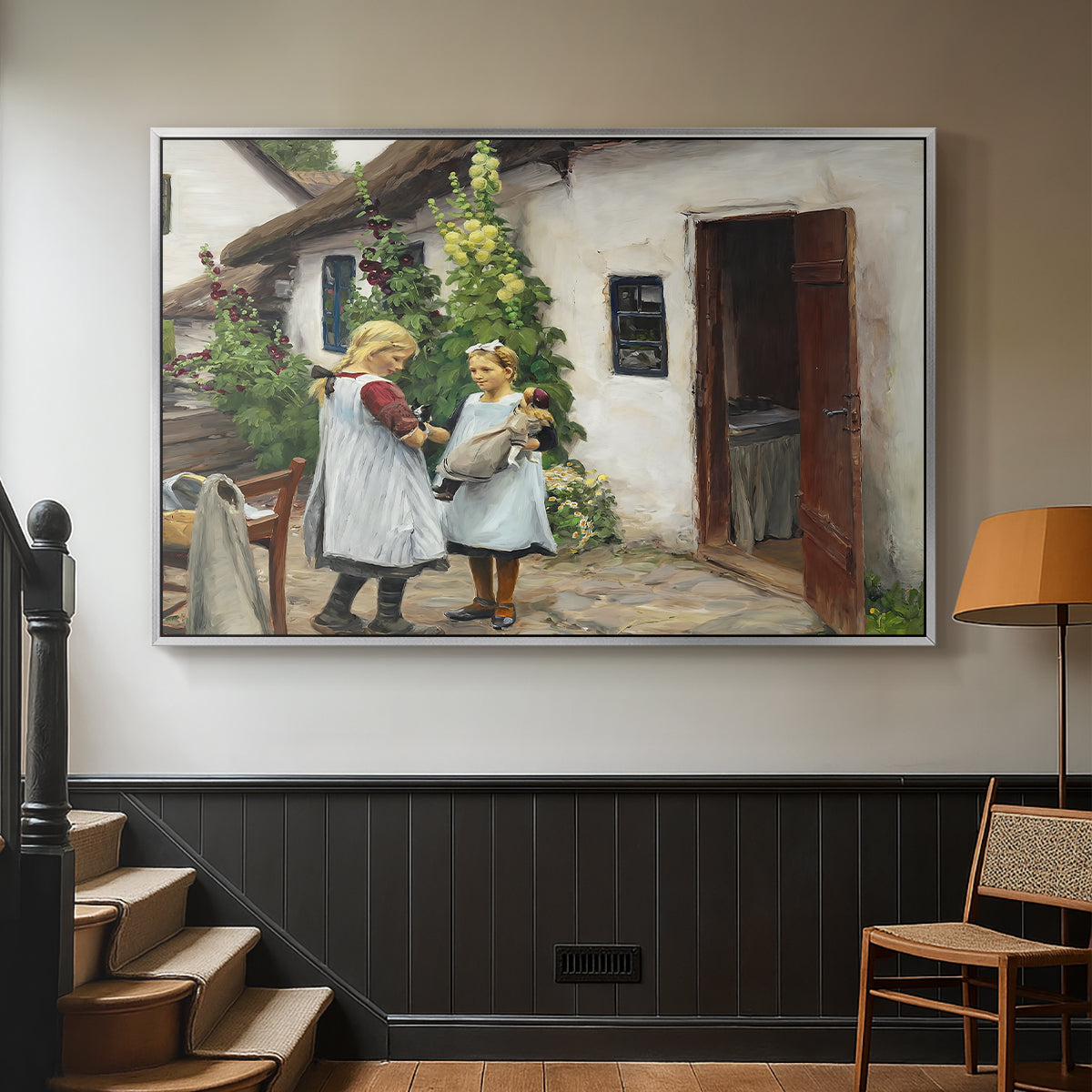 Have You Seen My Kitten?, 1914 - Floater Framed Canvas Print