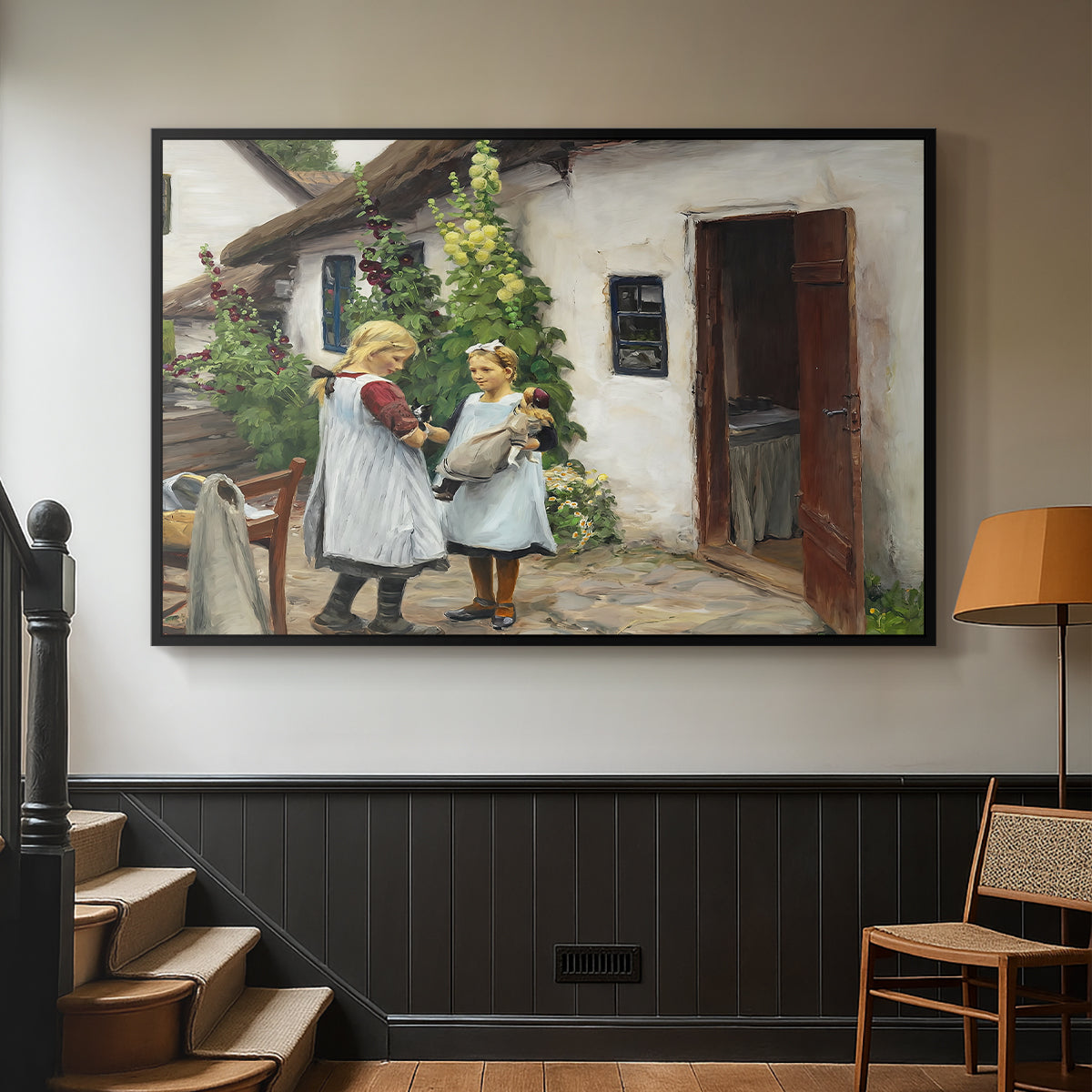 Have You Seen My Kitten?, 1914 - Floater Framed Canvas Print