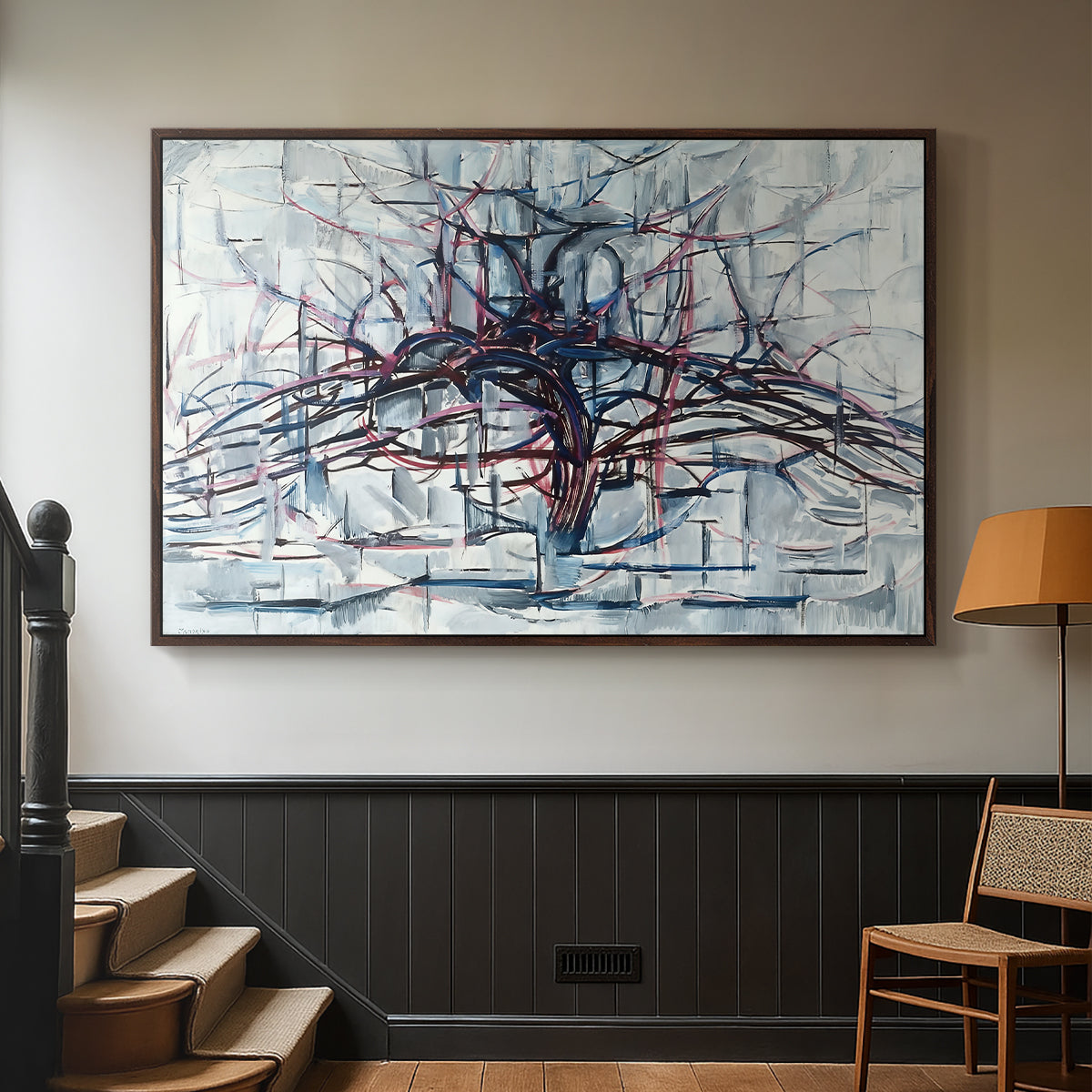 Horizontal Tree, 1912 - Floater Framed Canvas Print