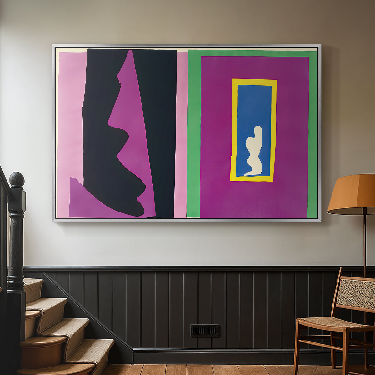 Destiny (Le destin), from Jazz, 1947 - Floater Framed Canvas Print