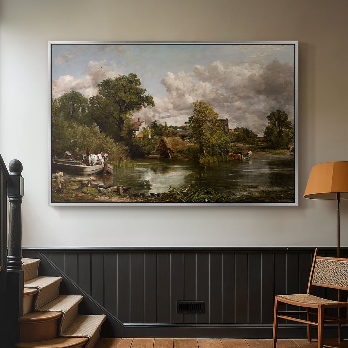 The White Horse, 1819 - Floater Framed Canvas Print