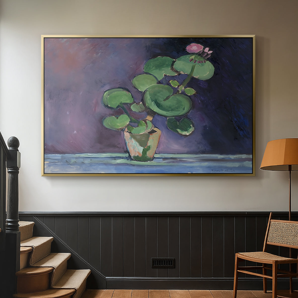 Geranium, 1909 - Floater Framed Canvas Print