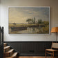 Barge below Flatford Lock, c. 1810 - Floater Framed Canvas Print