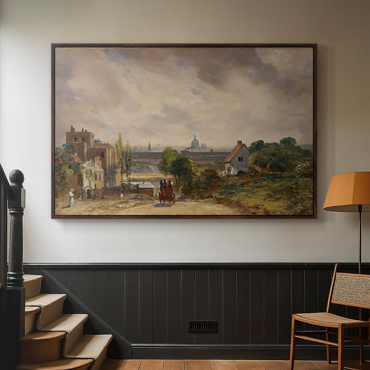 Sir Richard Steele's Cottage, Hampstead, c. 1832 - Floater Framed Canvas Print