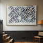 Watercolour for Printed Fabric Design: Wey, c. 1882-1883 - Floater Framed Canvas Print