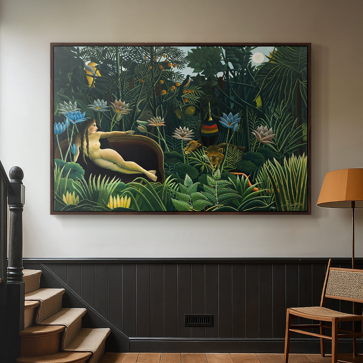 The Dream (Le Rêve), 1910 - Floater Framed Canvas Print
