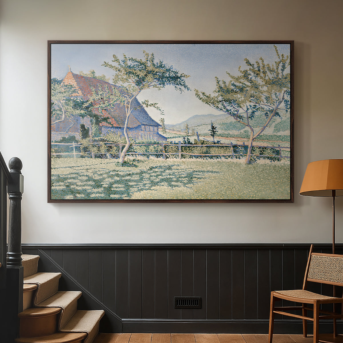 Comblat-le-Château, the Meadow, Opus 161, 1887 - Floater Framed Canvas Print