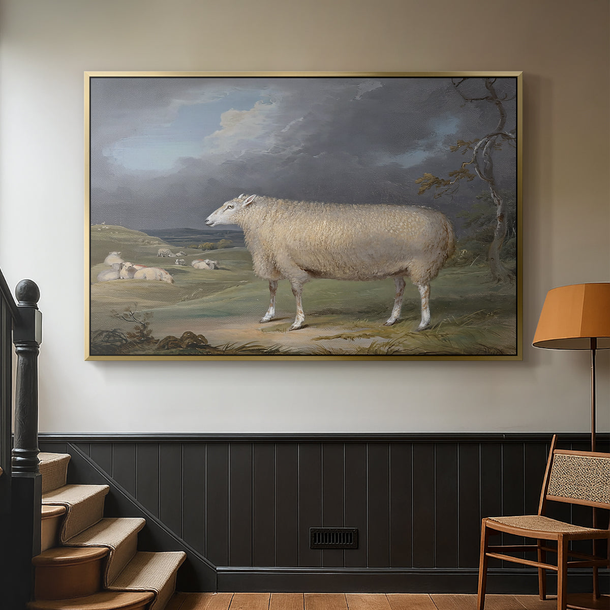 A Border Leicester Ewe, c. 1795-1800 - Floater Framed Canvas Print