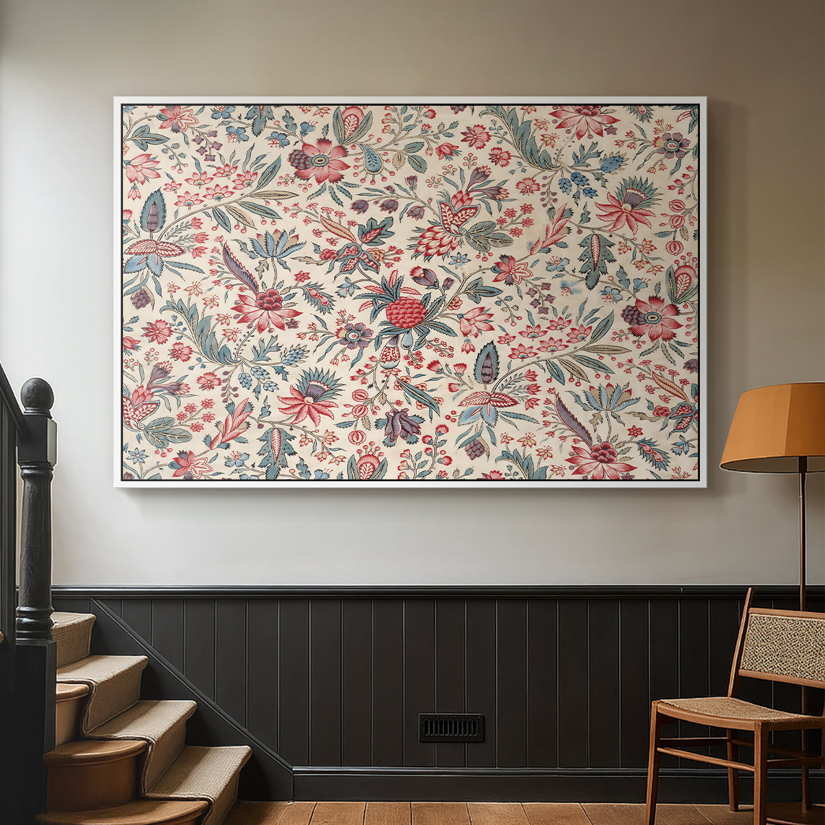 Anaras - Cream, c. 1775-1800 - Floater Framed Canvas Print