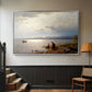 On the Banks of the Chiemsee, 1871 - Floater Framed Canvas Print