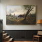 Shepherd with Billy Goat, c. 1830 - Floater Framed Canvas Print