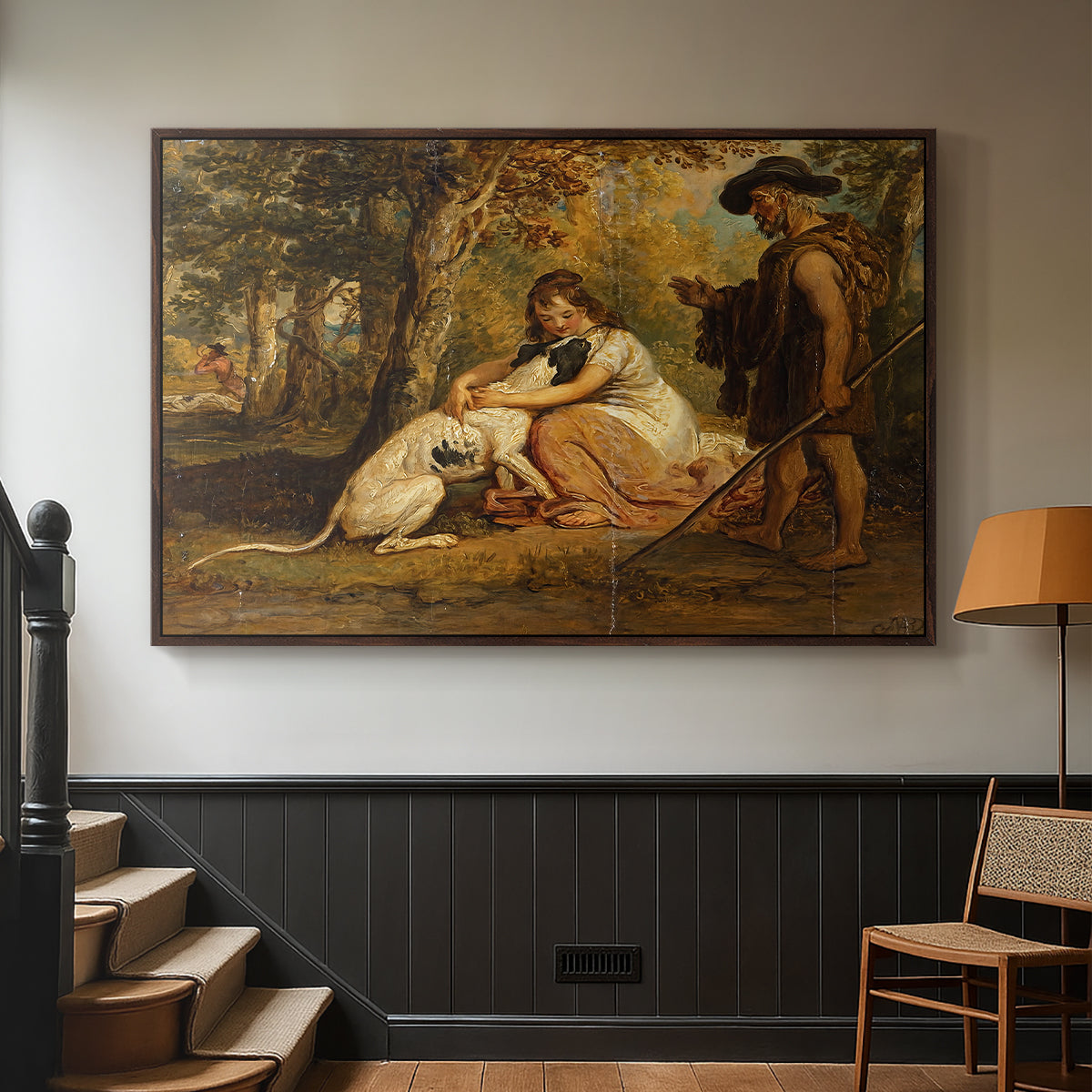 Measure for Measure, or The Biter Bit, 1840 - Floater Framed Canvas Print