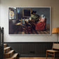 The Glass of Wine, c. 1660 - Floater Framed Canvas Print