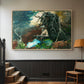 Campfire, Adirondacks, 1892 - Floater Framed Canvas Print