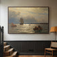From the Inlet of Oslo, 1874 - Floater Framed Canvas Print