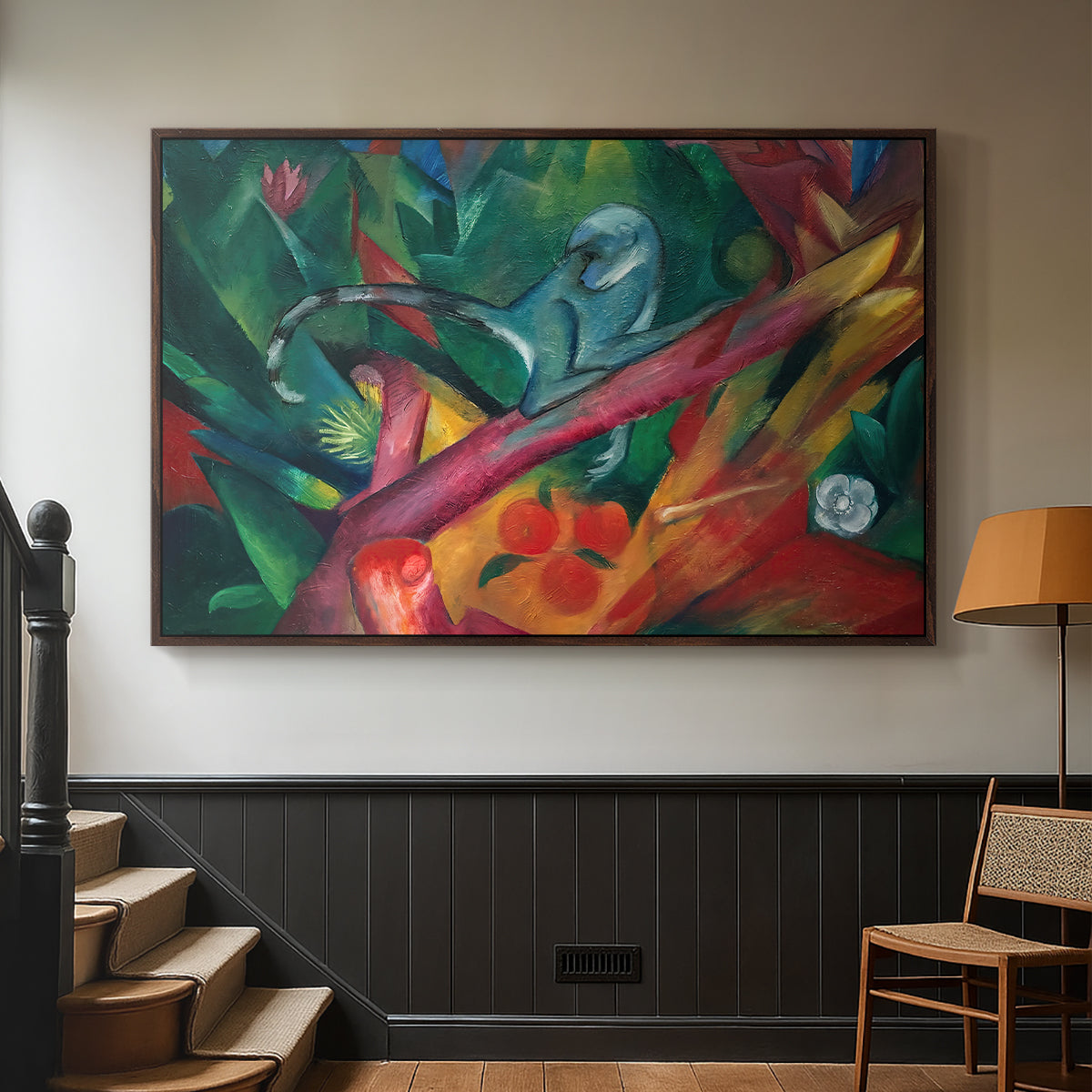 The Monkey, 1912 - Floater Framed Canvas Print