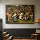 The Wedding Dance, c. 1566 - Floater Framed Canvas Print