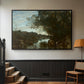 Souvenir of the Environs of Lake Nemi, 1865 - Floater Framed Canvas Print