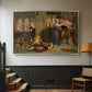 The Flight of Madeline and Porphyro, 1848 - Floater Framed Canvas Print