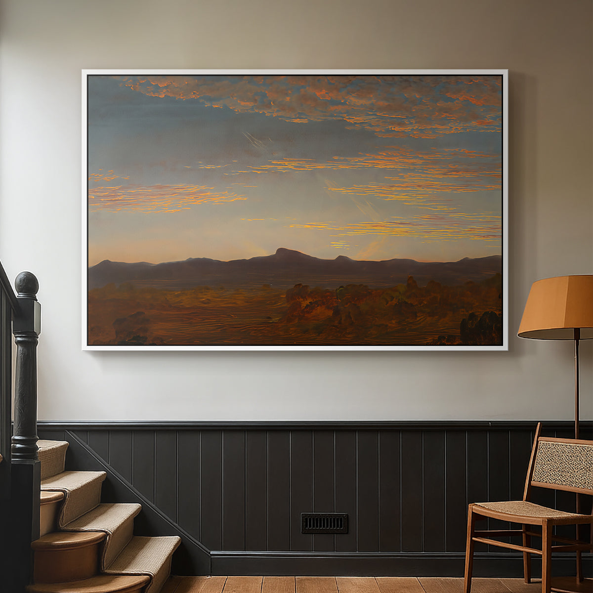 Study for "Catskill Creek", c. 1844-1845 - Floater Framed Canvas Print