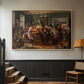 An Auction Scene, 1835 - Floater Framed Canvas Print