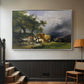 The Harvest Wagon (Der Heuwagen), c. 1850 - Floater Framed Canvas Print