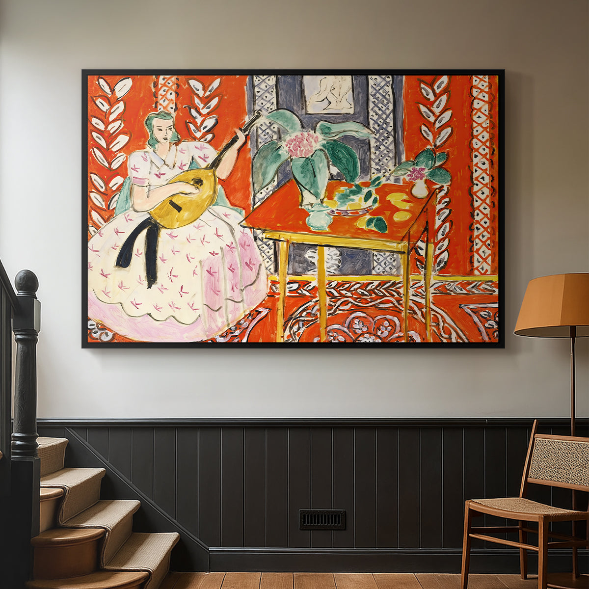 The Lute (Le luth), 1943 - Floater Framed Canvas Print