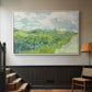 Green Wheat Field, Auvers, 1890 - Floater Framed Canvas Print