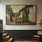 Visit to Grandmother, 1914 - Floater Framed Canvas Print