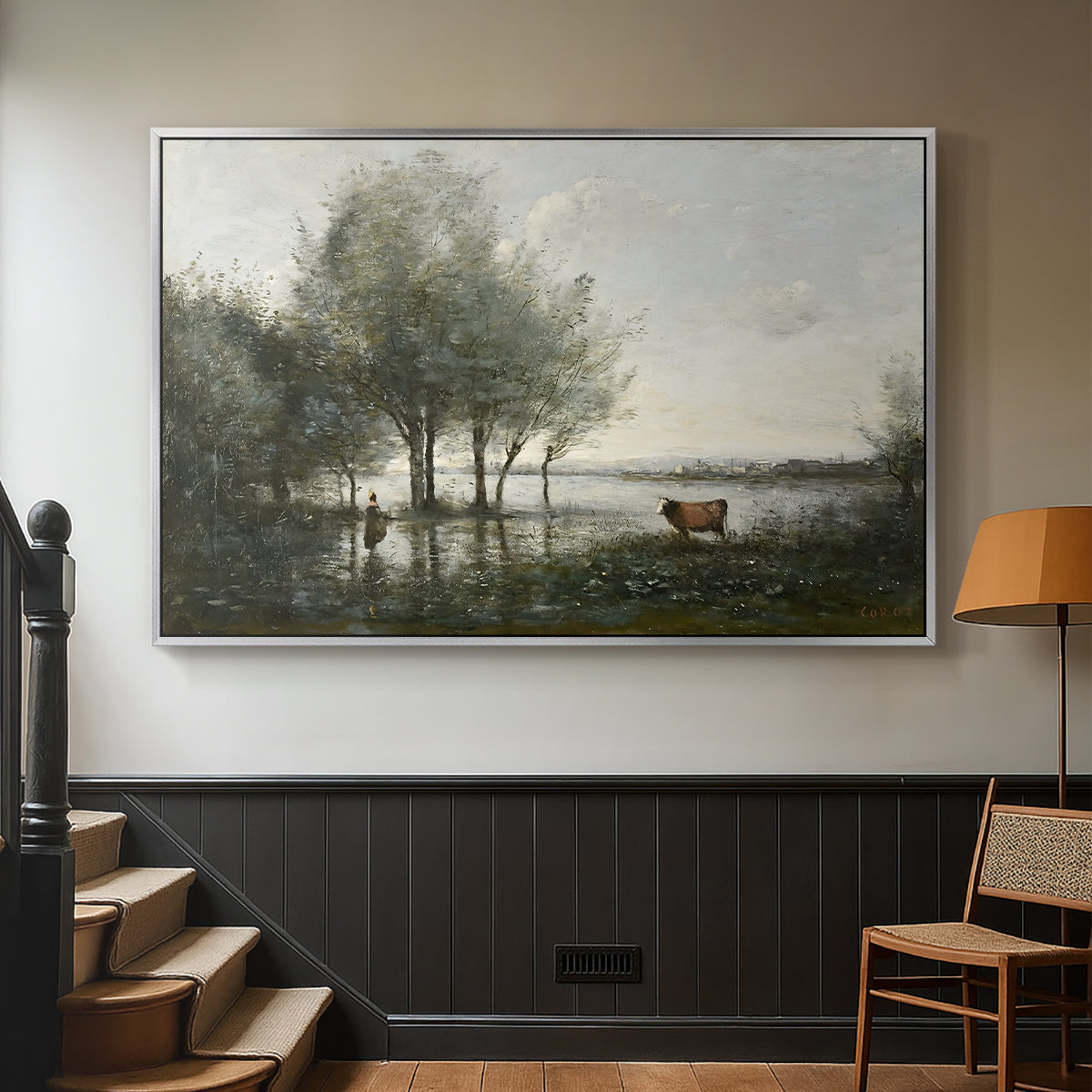 The Marsh (Le Marais), c. 1865-1870 - Floater Framed Canvas Print
