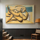 Figures at the Seaside (The Kiss), 1931 - Floater Framed Canvas Print