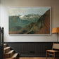 The Dachstein from the Plassen near Hallstatt, 1827 - Floater Framed Canvas Print