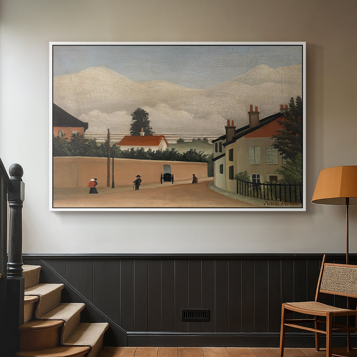 Outskirts of Paris, c. 1906-1910 - Floater Framed Canvas Print
