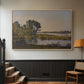 Landscape with a River, 1892 - Floater Framed Canvas Print