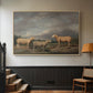Ryelands Sheep, the King's Ram, the King's Ewe and Lord Somerville's Wether, c. 1801-1807 - Floater Framed Canvas Print