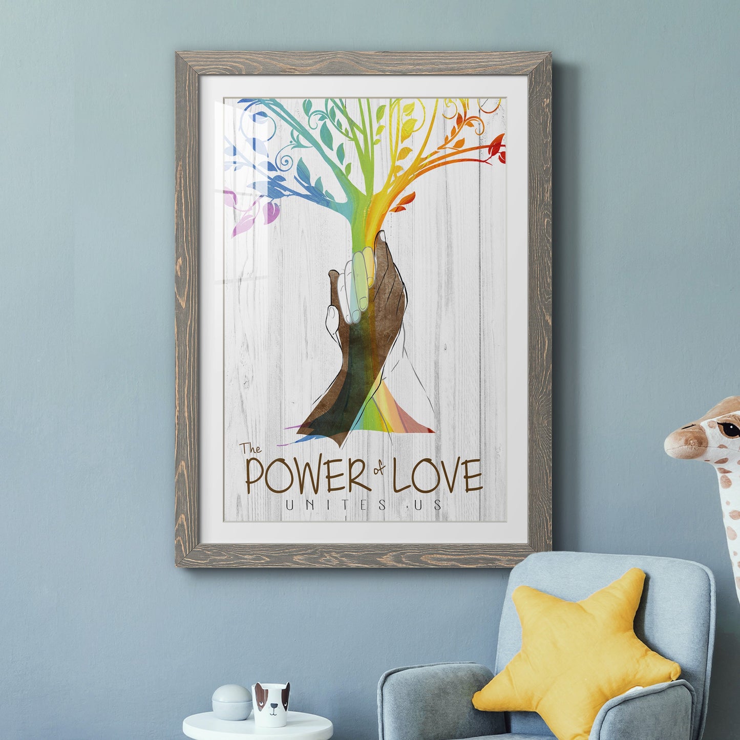 Power of Love - Premium Framed Print - Distressed Barnwood Frame - Ready to Hang