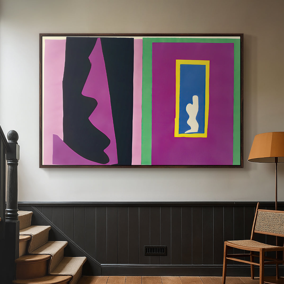 Destiny (Le destin), from Jazz, 1947 - Floater Framed Canvas Print