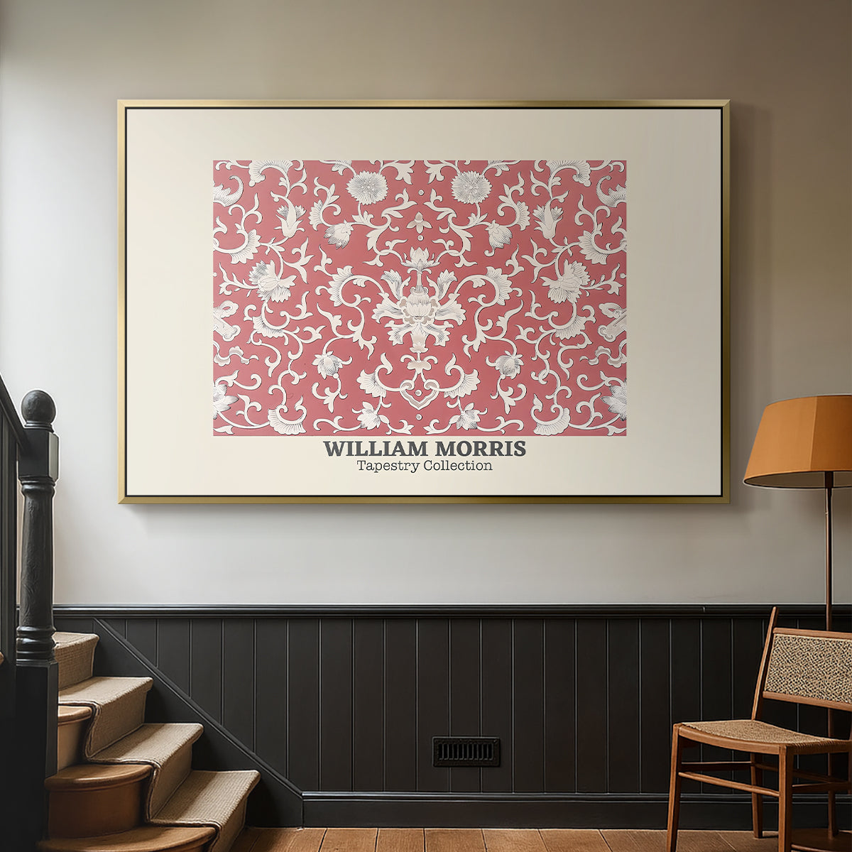 Examples of Chinese Ornament, Pl. XCV (Morris Inspired), 1867 - Floater Framed Canvas Print