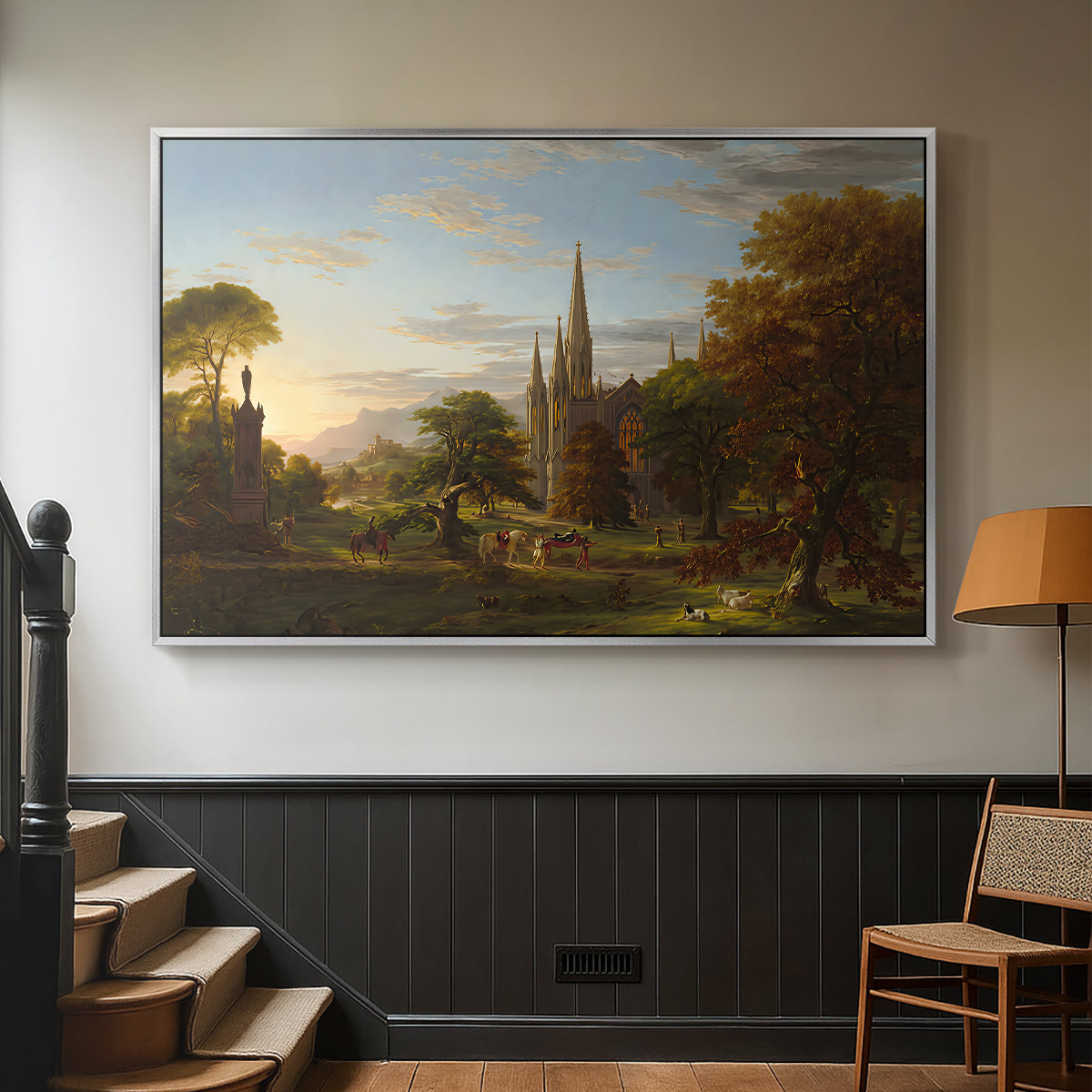 The Return, 1837 - Floater Framed Canvas Print