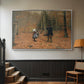 The Woodman and his Children, 1886 - Floater Framed Canvas Print