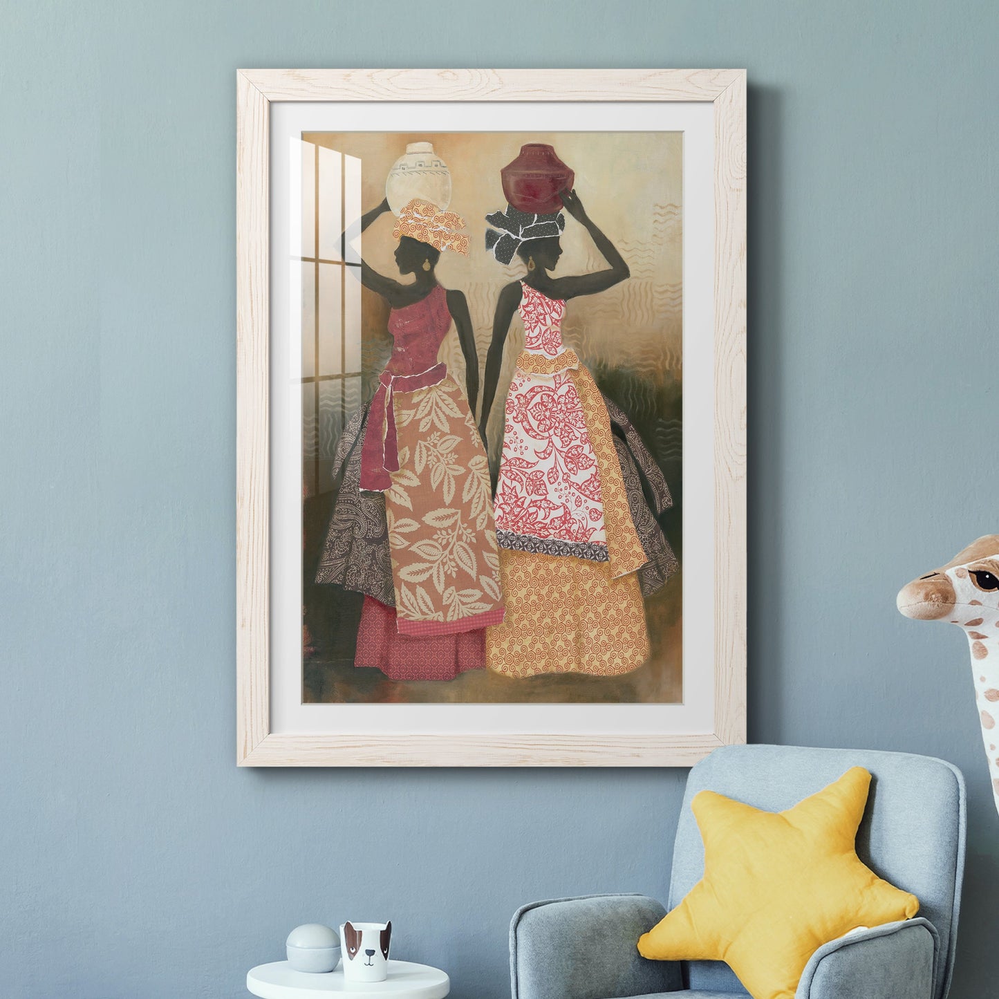 Village Women II - Premium Framed Print - Distressed Barnwood Frame - Ready to Hang