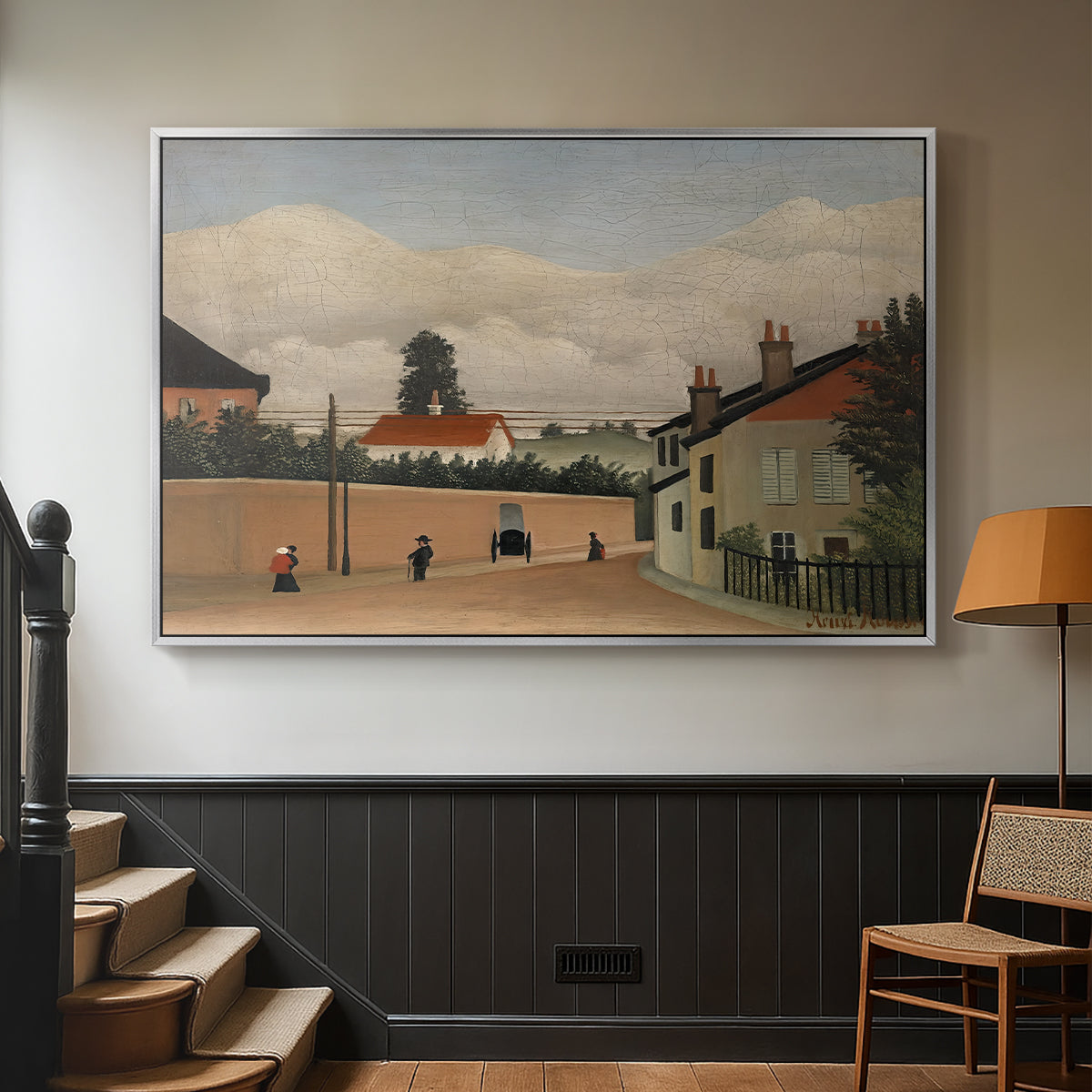Outskirts of Paris, c. 1906-1910 - Floater Framed Canvas Print
